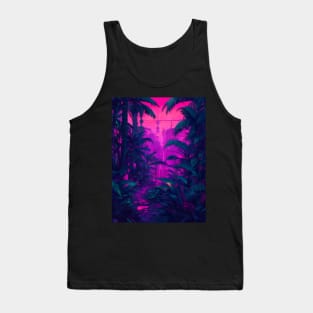 Synthwave jungle Tank Top